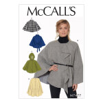 Patron mccall's 7477zz patron de capes ponchos pour femmes 44 - 54 - mondial tissus