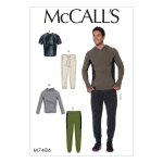 Patron mccall's 7486xn patron de tenues de sport pour hommes l au xxxl - mccall's - mondial tissus