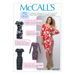 Patron mccall's 7531zz patron de robes fourreau pour femmes 44 - 54 - mccall's - mondial tissus