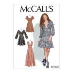 Patron mccall's 7802 robe corsage du 42 au 50 - mccall's - mondial tissus