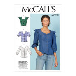 Patron mccall's 7900a5 chemisier dcollet en c ur femme 34 au 42 - mccall's - mondial tissus
