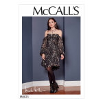 Patron mccall's 8023e5 robe �paules d�nud�es - par nicole miller - de 42 - 50 - mccall's - mondial tissus ...