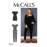 Patron mccall's 8028a combinaison pantalon ou combi - shirt femme - de s  xl - mccall's - mondial tissus ...