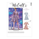 Patron mccall's 8032a5 robe femme patineuse blythemccalls - de 34 au 42 - mccall's - mondial tissus