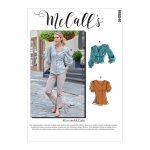 Patron mccall's 8040e5 blouse femme boutonne emmiemccalls - de 42 - 50 - mccall's - mondial tissus