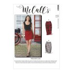 Patron mccall's 8051 jupe crayon 5 longueurs mariemccalls - de 34 au 50 - mccall's - mondial tissus