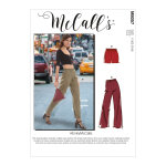 Patron mccall's 8057y pantalon & short femme emilymccalls taille �lastiqu�e xs - m - mccall's - mondial ...