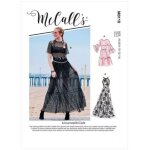 Patron mccall's 8110f5 robes  volants du 44 au 52 - mccall's - mondial tissus