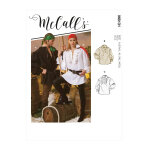 Patron mccall's 8131a costume chemise unisex  volants du 36 au 56 - mccall's - mondial tissus