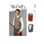 Patron mccall's 8133a costume homme de gilets divers du 36 au 56 - mondial tissus