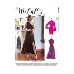 Patron mccall's 8142f5 robe tricot moulante en diverses versions du 44 au 52 - mccall's - mondial tissus ...