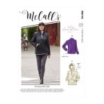 Patron mccall's 8143y pull / sweat 1 / 2 zip devant du 32 - 42 - mccall's - mondial tissus