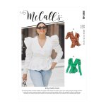 Patron mccall's 8146b5 - top crois avec variations de manches du 36 au 44 - mccall's - mondial tissus ...