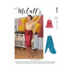 Patron mccall's 8151f5 - jupe en biais avec haut fronc, avec ou sans plis du 44 au 52 - mccall's - mondial ...