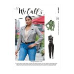 Patron mccall's 8155kk - veste croise avec col et revers du 54 au 60 (fr) - mccall's - mondial tissus ...