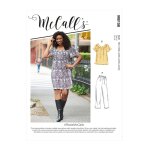 Patron mccall's 8158rr ensemble large, top, robe et pantalon du 46 au 52 - mccall's - mondial tissus