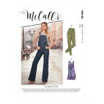 Patron mccall's 8162a5 jeans et salopette moulante du 34 au 42 - mccall's - mondial tissus