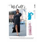 Patron mccall's 8174b5 - robe longue en maille avec le bas crois du 36 au 44 - mccall's - mondial tissus ...