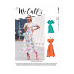 Patron mccall's 8175f5 - robe enmanchure chauve - souris avec dcoupes  la taille du 44 au 52 - mccall's ...