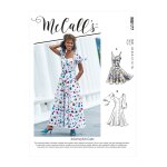 Patron mccall's 8177a5 - robe avec d�coupes princesse, boutonn�e au devant du 34 au 42 - mccall's - mondial ...