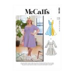 Patron mccall's 8196kk - robe courte cintre  la taille du 54 au 60 - mccall's - mondial tissus