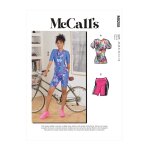 Patron mccall's 8208a5 - top et short cycliste femme du 34 au 42 - mccall's - mondial tissus