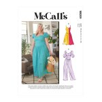 Patron mccall's 8209rr - robe et combinaison, coutures princesse du 46 au 50 - mccall's - mondial tissus ...