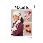 Patron mccall's 8232 - accessoires femme - bonnet et mitaines (tu) - mccall's - mondial tissus