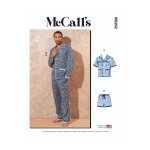 Patron mccall's 8262xm - pyjamas pour homme du s au l - mccall's - mondial tissus