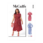 Patron mccall's 8286kk - robes chemisier avec variantes du 54 au 60 fr - mccall's - mondial tissus