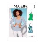 Patron mccall's 8323f5 - hauts en tricot et bolro du 44 au 52 - mondial tissus