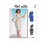 Patron mccall's 8331w2 - robes asymtriques du 48 au 56 fr - mccall's - mondial tissus