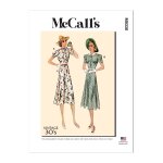 Patron mccall's 8338a5 - robe vintage annes 1930a5 du 34 au 42 fr - mccall's - mondial tissus