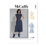 Patron mccall's 8342k5 - robe chemisier du 36 au 44 fr - mccall's - mondial tissus
