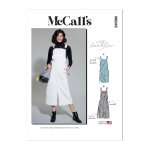 Patron mccall's 8345e5 - jupe - salopette du 42 - 50 - mondial tissus