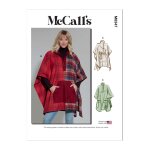 Patron mccall's 8347zz - ponchos du 44 - 54 - mondial tissus