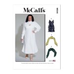 Patron mccall's 8349w2 - robe et bolro du 48 au 56 fr - mccall's - mondial tissus