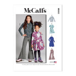 Patron mccall's 8353 - haut, robe, et pantalon en tricot enfant - 3  6 ans - mondial tissus