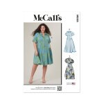 Patron mccall's 8385w2 - robe chemisier du 48 au 56 fr - mccall's - mondial tissus