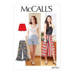 Patron mccall's m7961e5 short, pantalon femme 42 - 50 - mccall's - mondial tissus