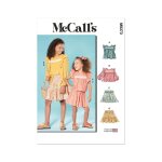 Patron mccall's m8373 jupes et hauts pour enfant 3  6 ans - mondial tissus