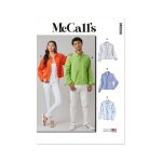 Patron mccall's m8566a chemise ample adulte xs au xxl - mccall's - mondial tissus