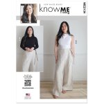 Patron me2134k5 ensemble top et pantalon large pour femme du 36 au 44 - know me - know me - mondial tissus ...