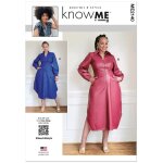 Patron me2140y5 robe chemise pour femme du 46 au 54 - know me - know me - mondial tissus