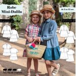Patron mini dalila robe et chemise 2 - 12 ans - superbison - mondial tissus