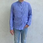 Patron mt chemise col mao alex - mt - mondial tissus
