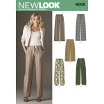 Patron new look 6005 - pantalon femme - mondial tissus
