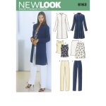 Patron new look 6163 - ensemble veste haut pantalon - mondial tissus