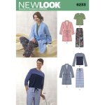 Patron new look 6233 - pyjama mixte - newlook - mondial tissus