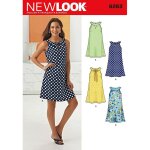 Patron new look 6263 - robe femme - mondial tissus